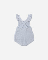 Rylee + Cru Crochet Romper - Periwinkle