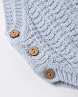 Rylee + Cru Crochet Romper - Periwinkle