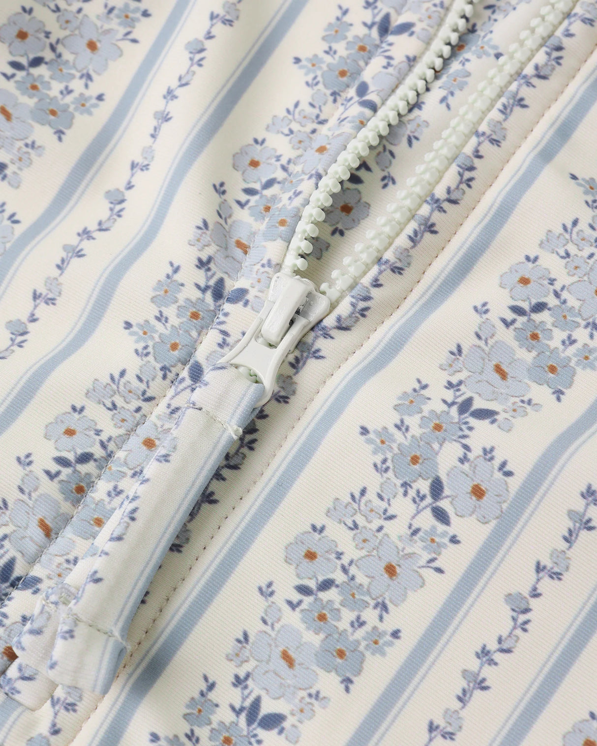 Rylee + Cru Delphine Rashguard One Piece - Blue Floral