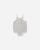 Rylee + Cru Ashton Knit Romper - Marine Stripe