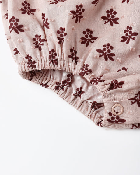 Rylee + Cru Adelaide Romper - Blush Fleur
