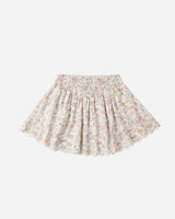 Rylee + Cru Smocked V Mini Skirt - Bloom