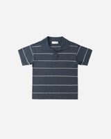 Rylee + Cru Chandler Knit Polo - Navy Stripe