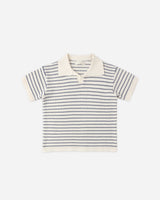 Rylee + Cru Chandler Knit Polo - Marine Stripe