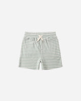 Rylee + Cru Terry Short - Seafoam Stripe