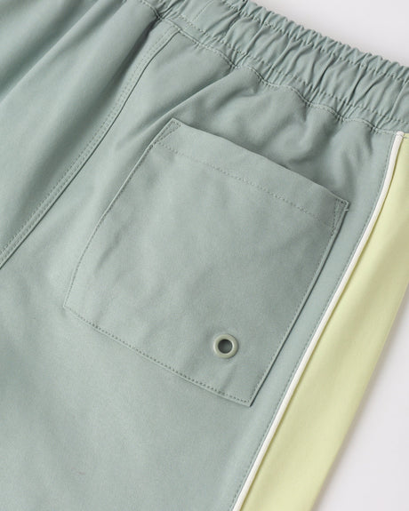 Rylee + Cru Paneled Boardshort - Sea green