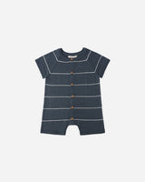 Rylee + Cru Liam Knit Romper - Navy Stripe
