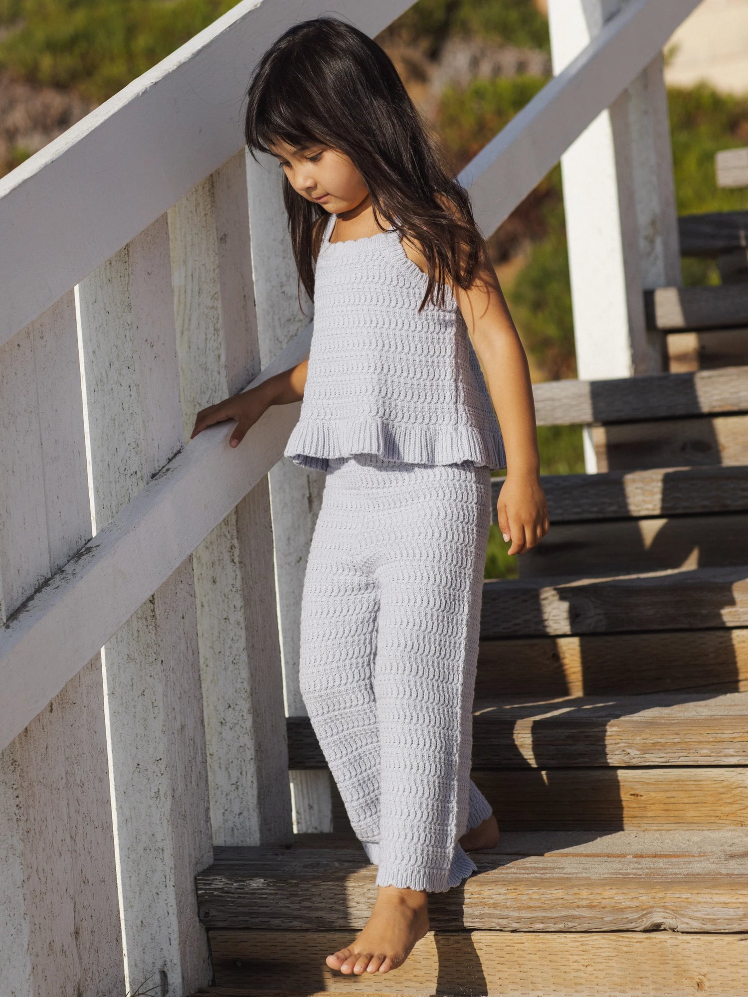 Rylee + Cru Mari Knit Set - Periwinkle