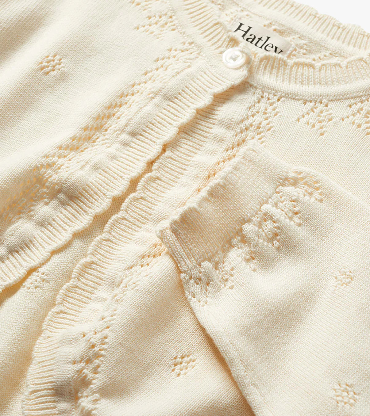 Pointelle Knit Cardigan
