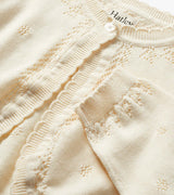 Pointelle Knit Cardigan