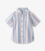 Short Sleeve Button Down - Nautical Stripes