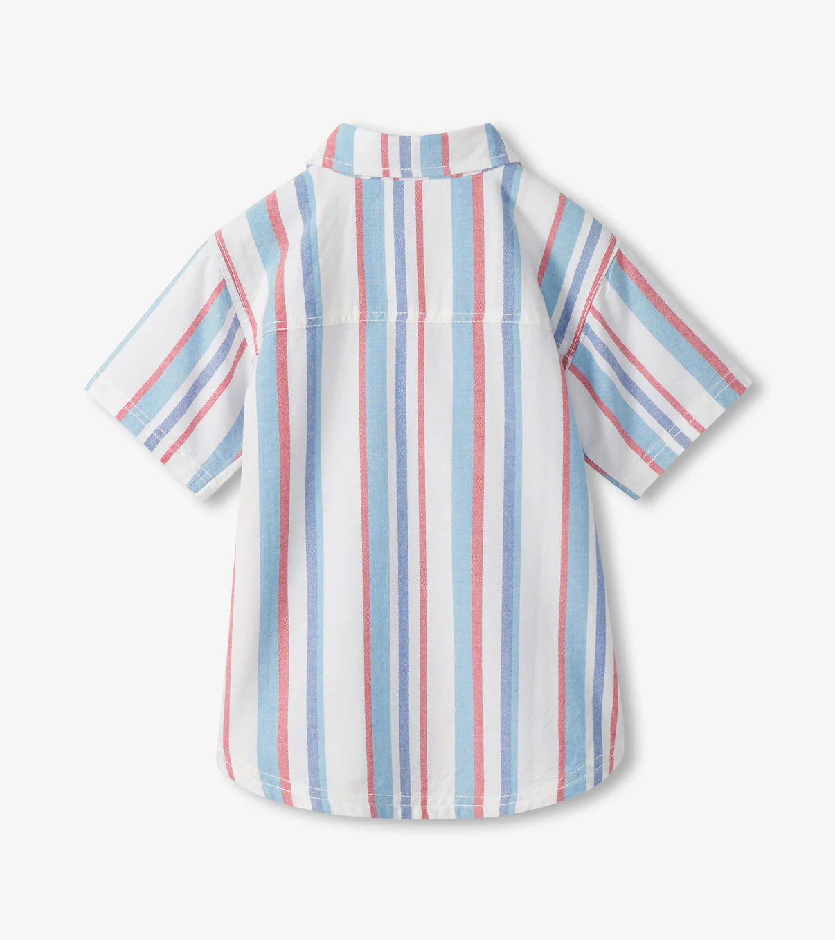 Short Sleeve Button Down - Nautical Stripes