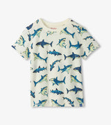 Graphic Tee - Glow in the Dark Sharks