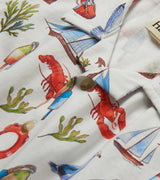 Short Sleeve Button Down - Painted Seascape