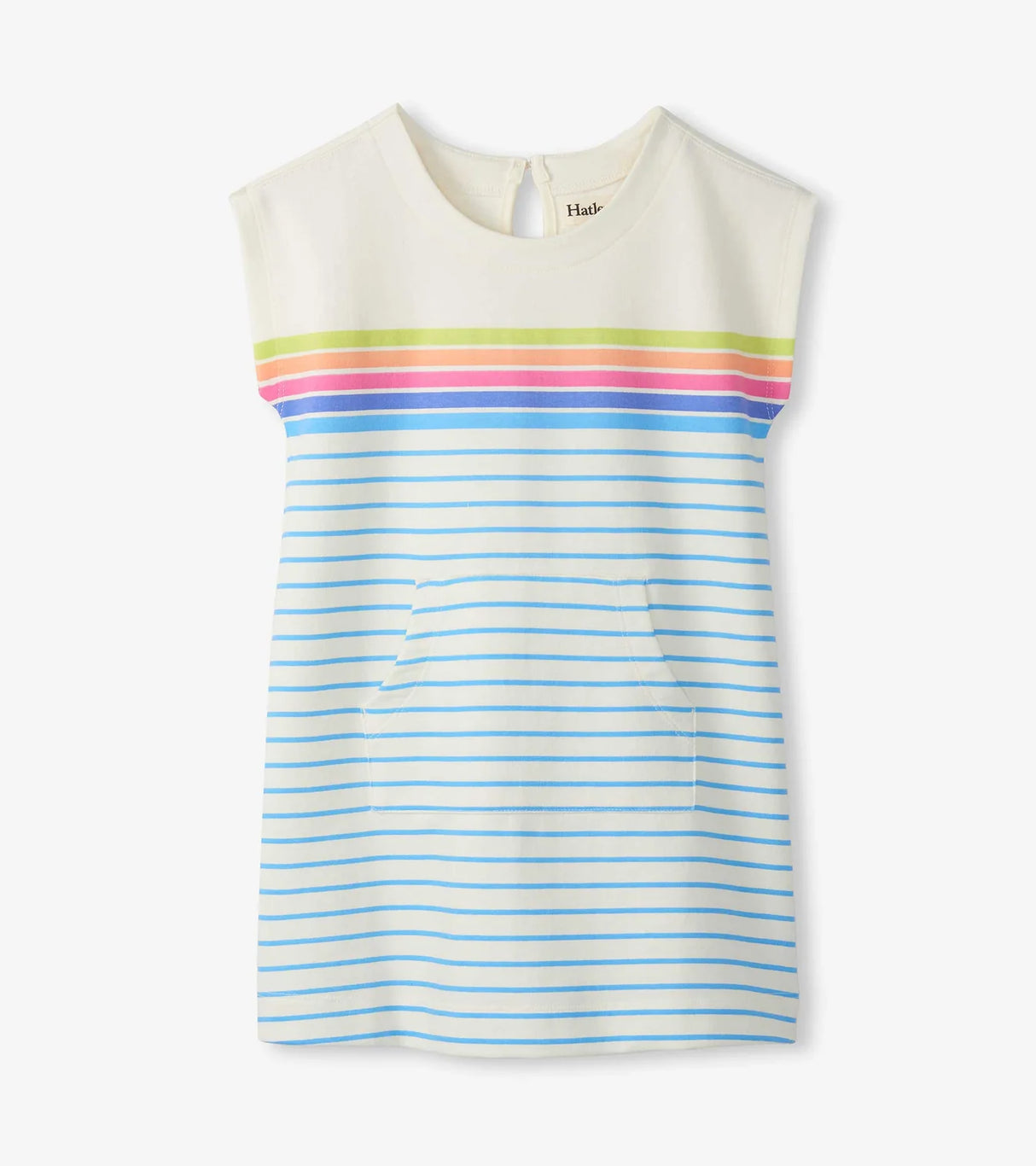 Slouchy Dress - Rainbow Stripe