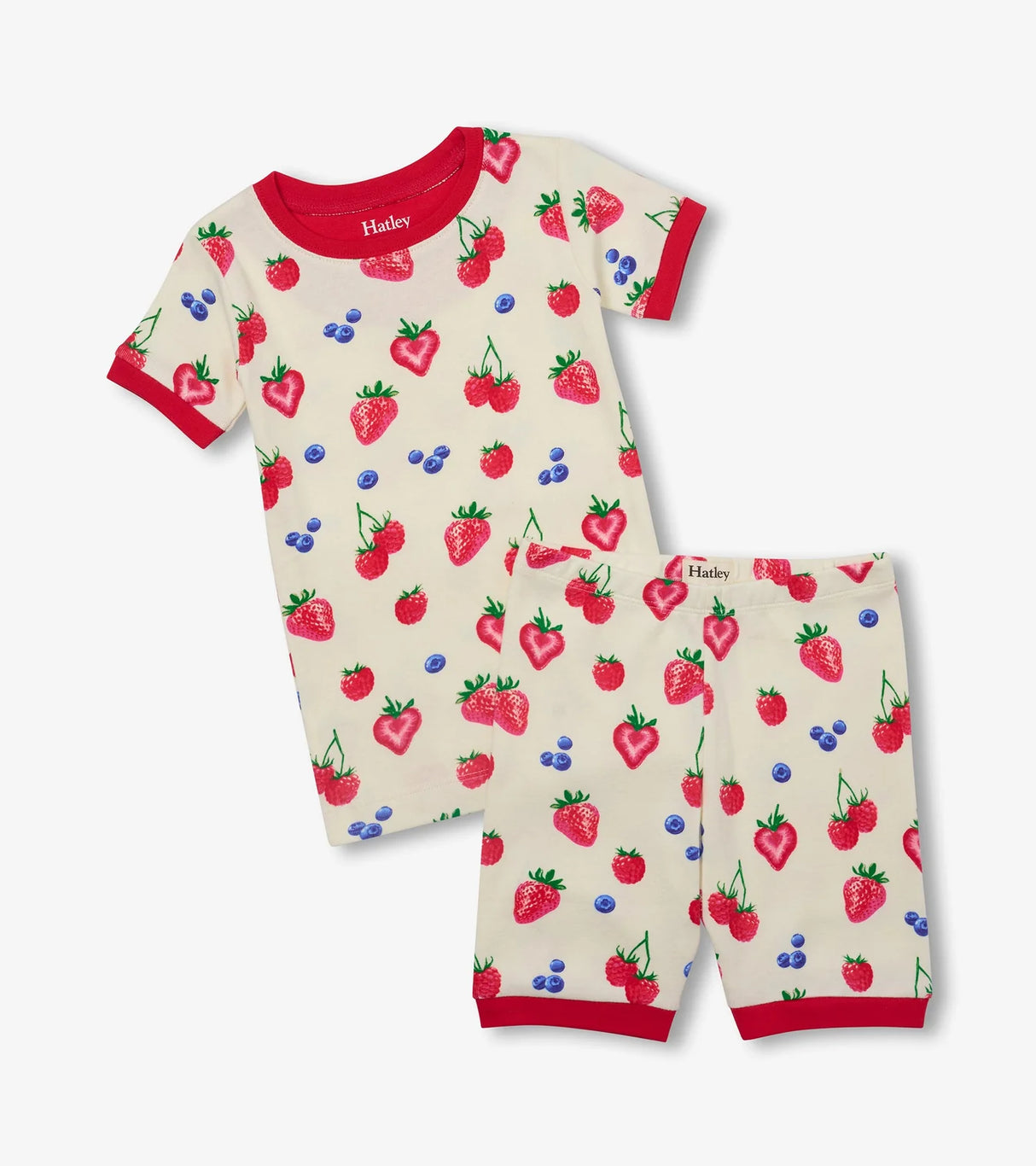 Cotton Short Pajama Set - Summer Berries