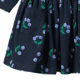Long Sleeve Twirl Dress - Winter Berry Navy