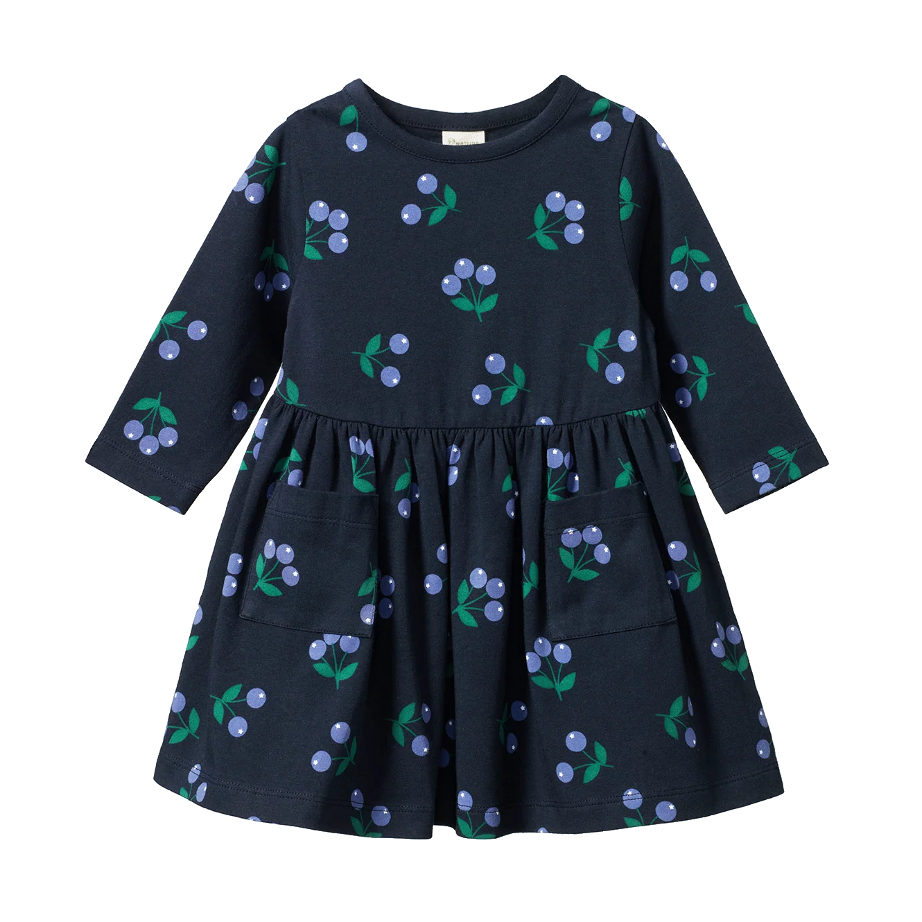 Long Sleeve Twirl Dress - Winter Berry Navy