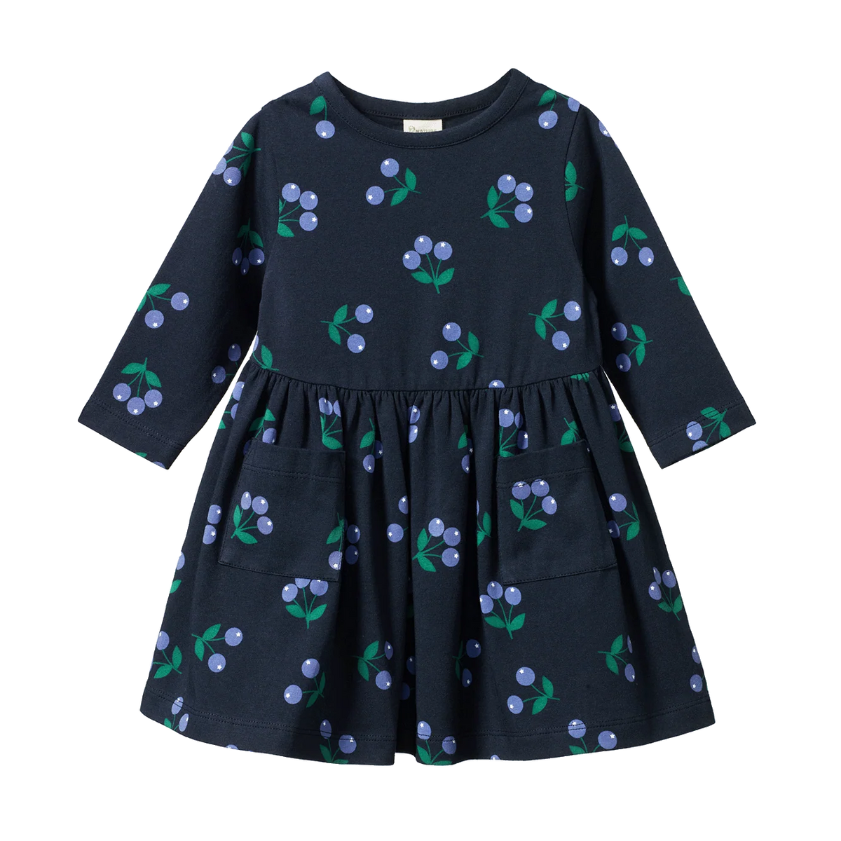 Long Sleeve Twirl Dress - Winter Berry Navy