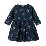 Long Sleeve Twirl Dress - Winter Berry Navy