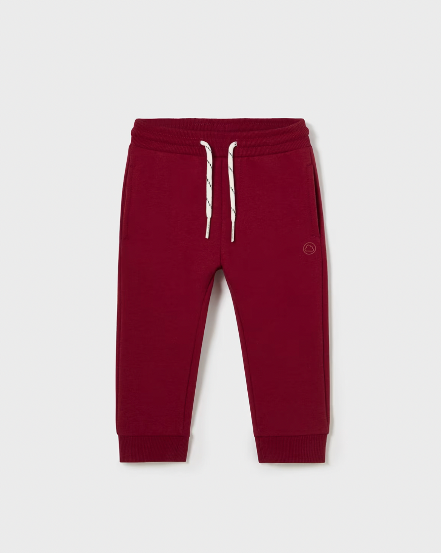 Basic Fleece Joggers - Cherry FINAL SALE