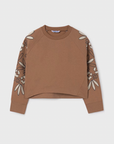 Embroidered Pullover - Cinnamon FINAL SALE