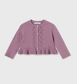 Ruffle Cardigan - Orchid FINAL SALE