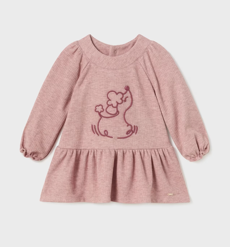 Skirted Dress - Embroidered Pup FINAL SALE