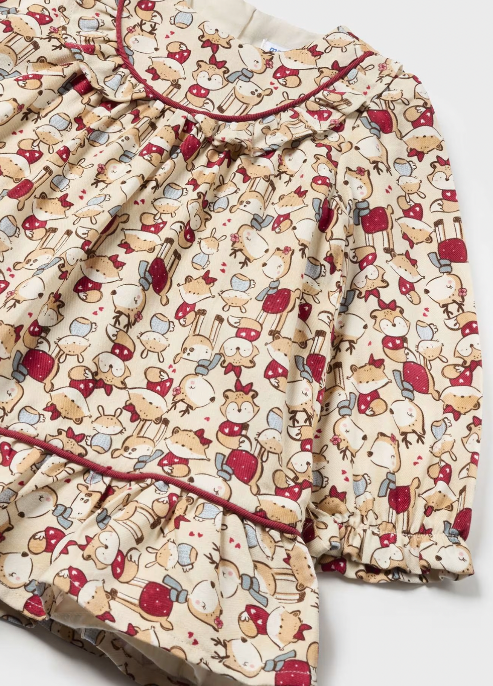 Ruffle Dress - Woodland Friends FINAL SALE