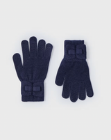 Bow Gloves - Navy