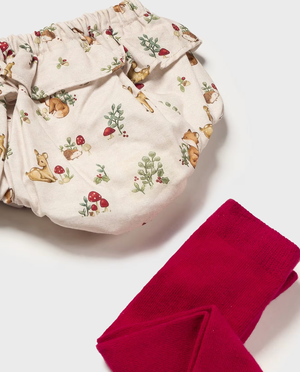 Sweater and Bloomers with Tights - Red