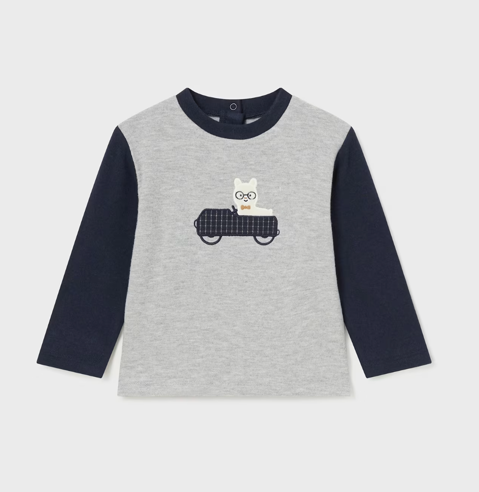 Elbow Patch Tee - Grey FINAL SALE