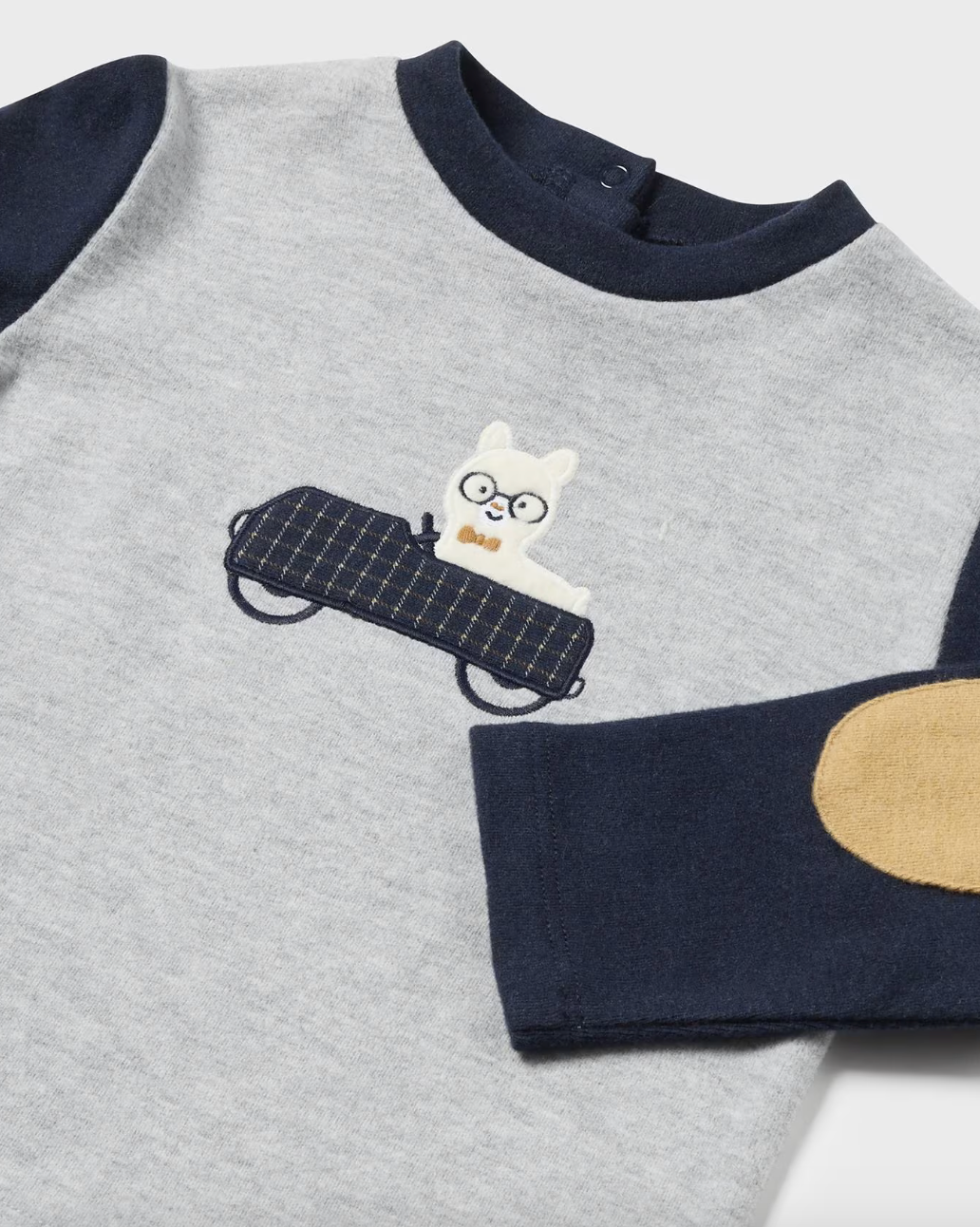 Elbow Patch Tee - Grey FINAL SALE