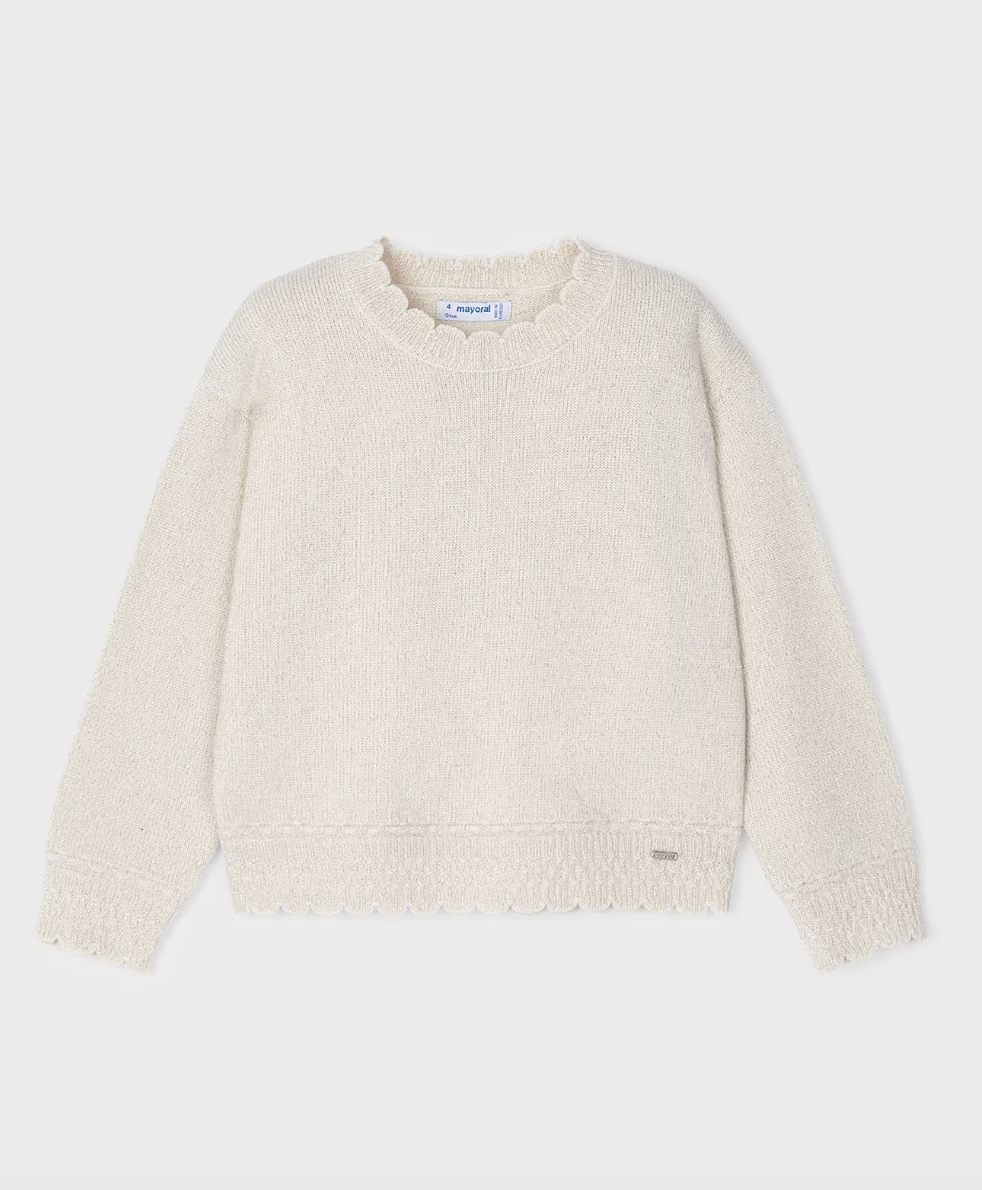 Scallop Hem Sweater - Ginger FINAL SALE