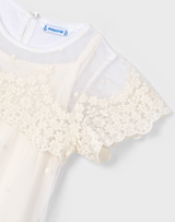 Embroidered Bone Dress - Bone