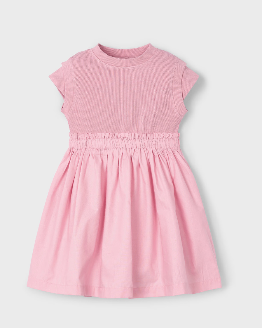 Skirted Cap Sleeve Dress - Rose