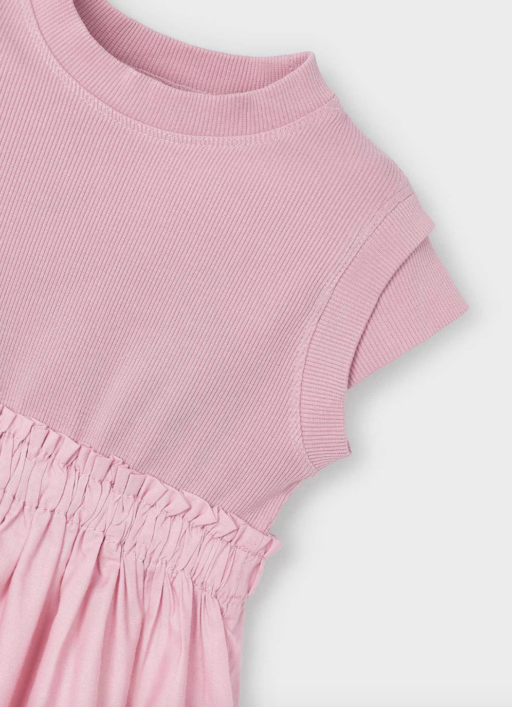 Skirted Cap Sleeve Dress - Rose