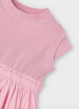 Skirted Cap Sleeve Dress - Rose