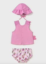 Swim Outfit and Hat - Bubblegum FINAL SALE