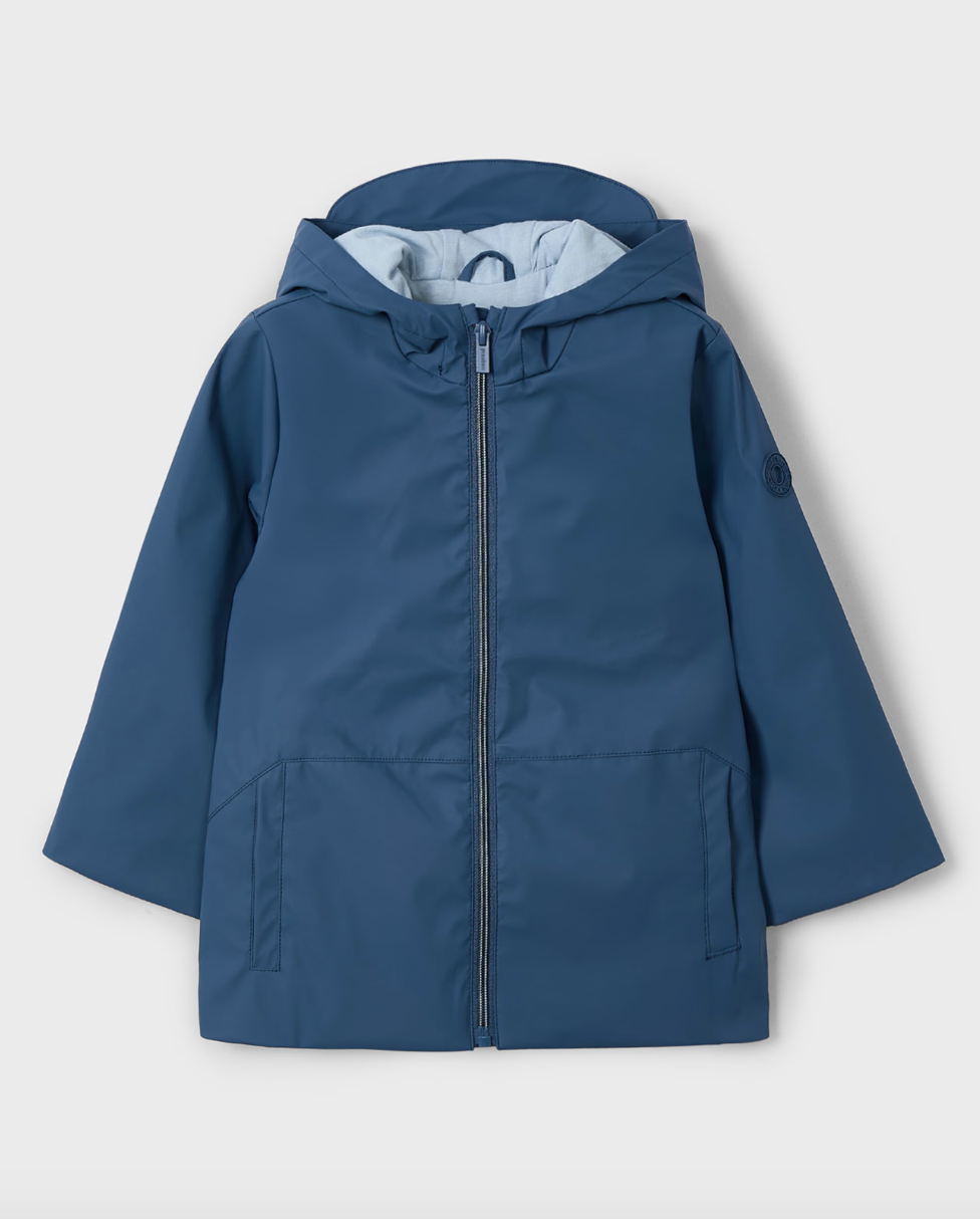 Hooded Raincoat - Midnight