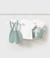 Cardigan and Suspender Outfit - Mint