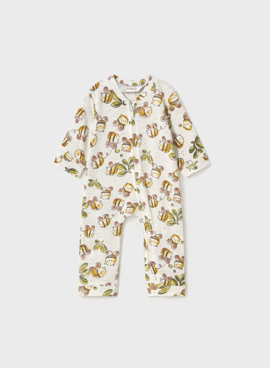 Zip Romper - Bee