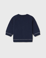 Zip Cardigan - Navy