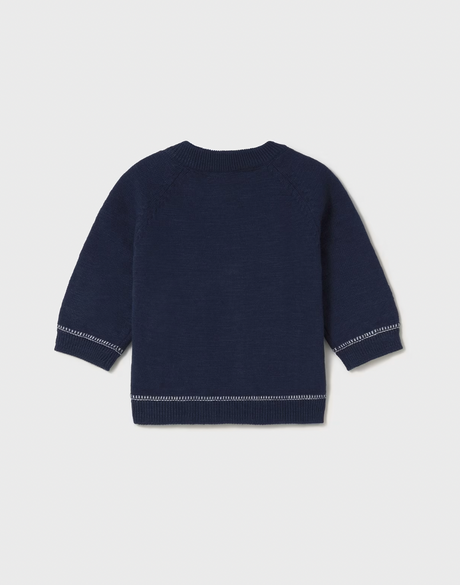 Zip Cardigan - Navy