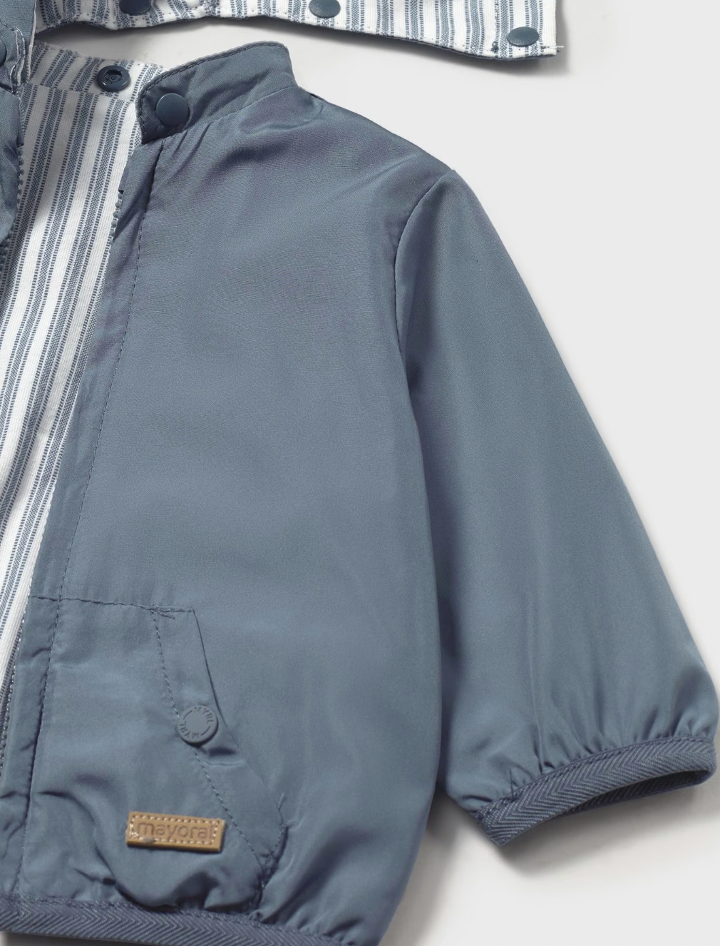 Hooded Reversible Windbreaker - Star Blue