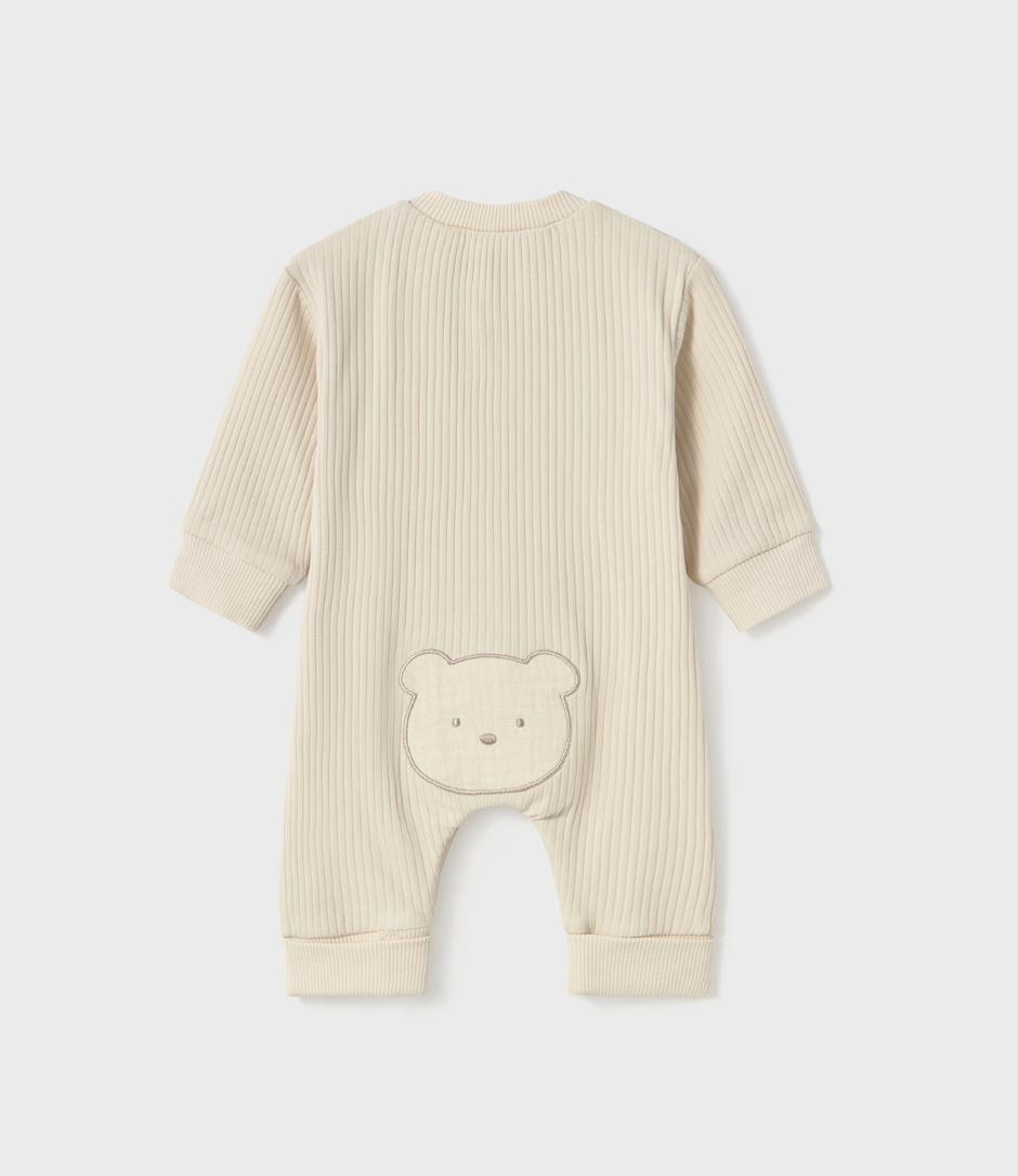 Snap Romper - Oat