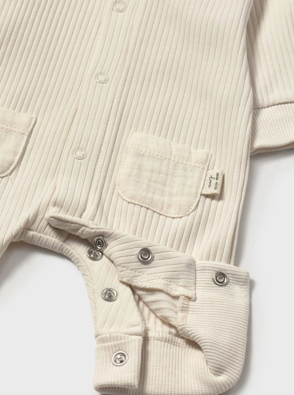 Snap Romper - Oat
