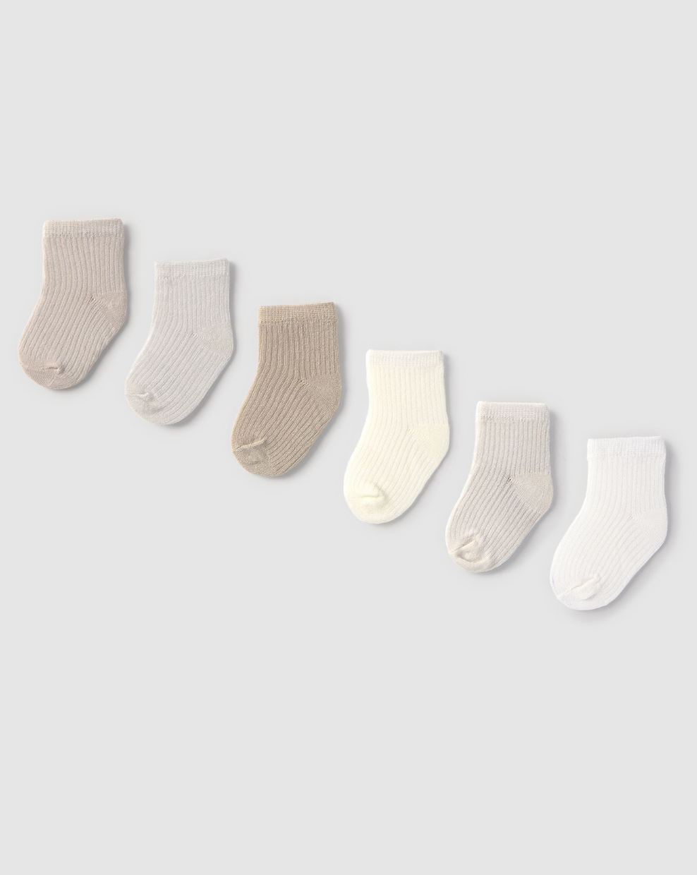 Set of 6 Socks - Natural