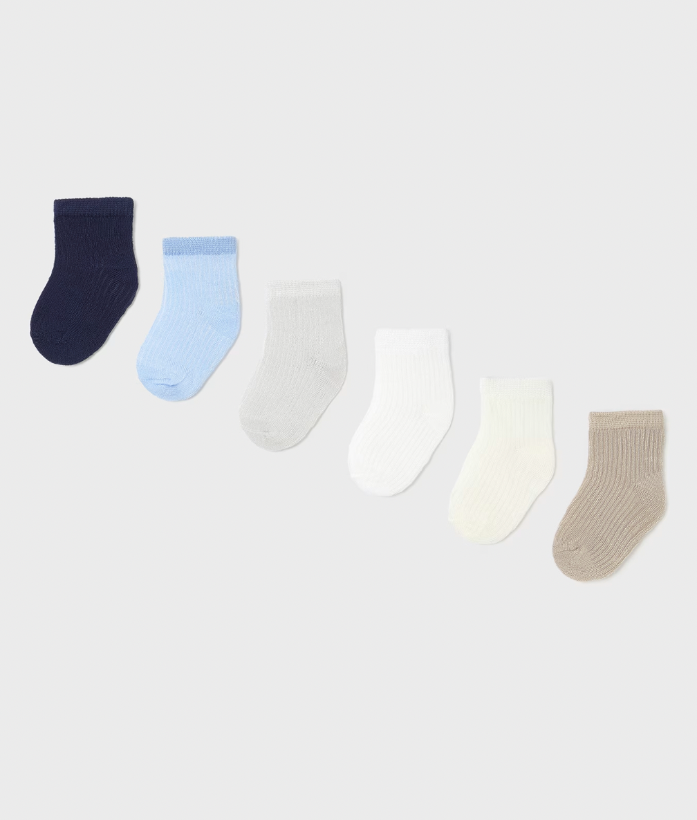 Set of 6 Socks - Blue
