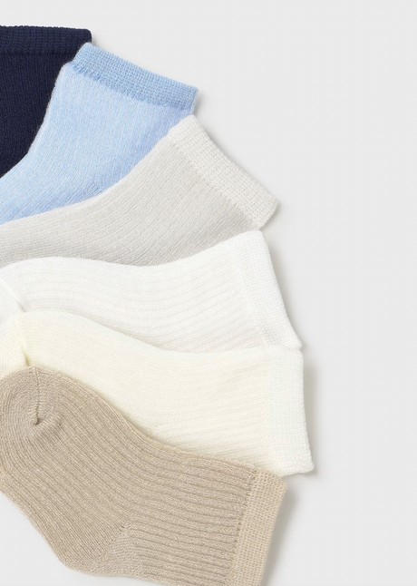 Set of 6 Socks - Blue